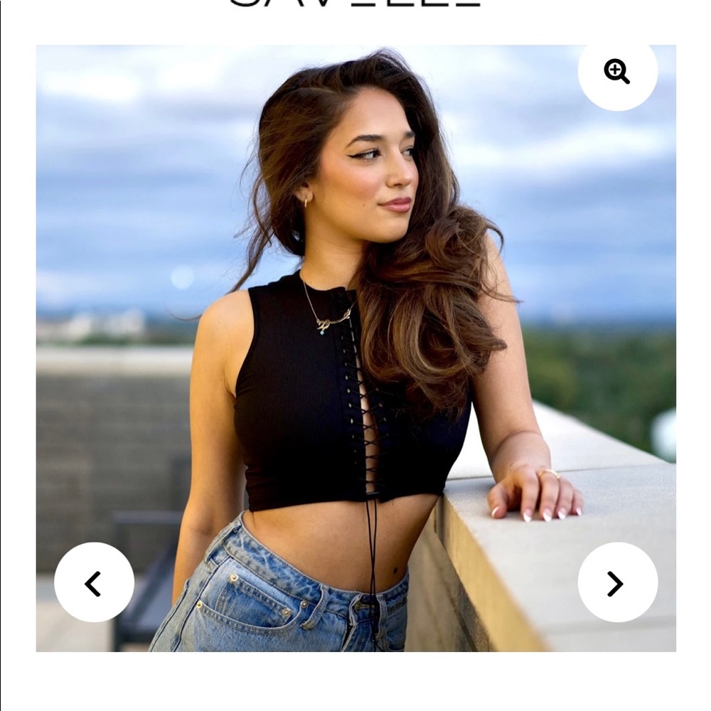 Lace Up Crop Top
